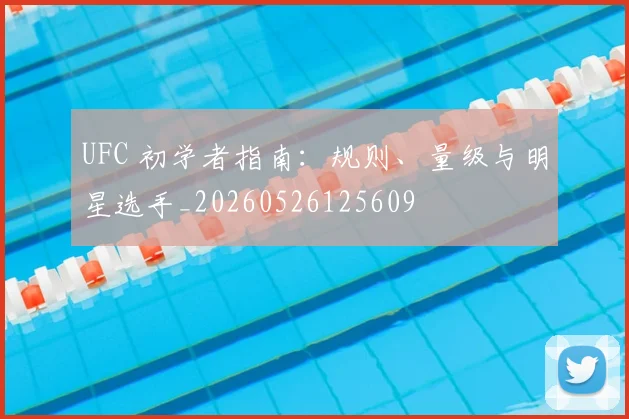 UFC 初学者指南:规则、量级与明星选手_20260526125609
